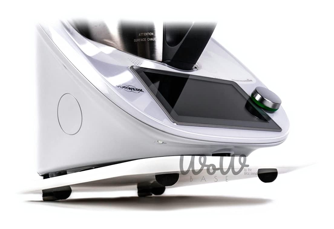 Thermomix TM5 TM6 Sliding Base - Non-Slip WOW Base Board for Easy Mixing & Cooking - Perfect for Kitchen Countertops & Food Prep (White)