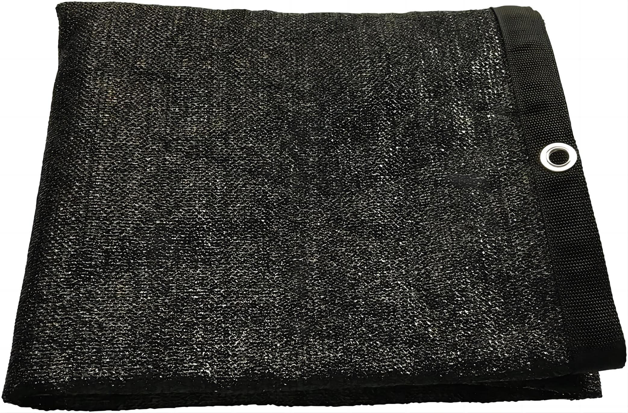 Shatex 90% Black Sun Shade Cloth with Grommets - 8x10ft UV Blocking Fabric for Pergola, Patio Cover, Canopy & Outdoor Shade Solutions - Perfect for Gardens, Pool Areas and Backyard Sun Protection