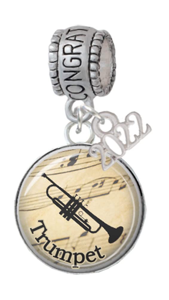 Silver Music Charm Bead for Jewelry Making - Perfect for Gifts & DIY Crafts