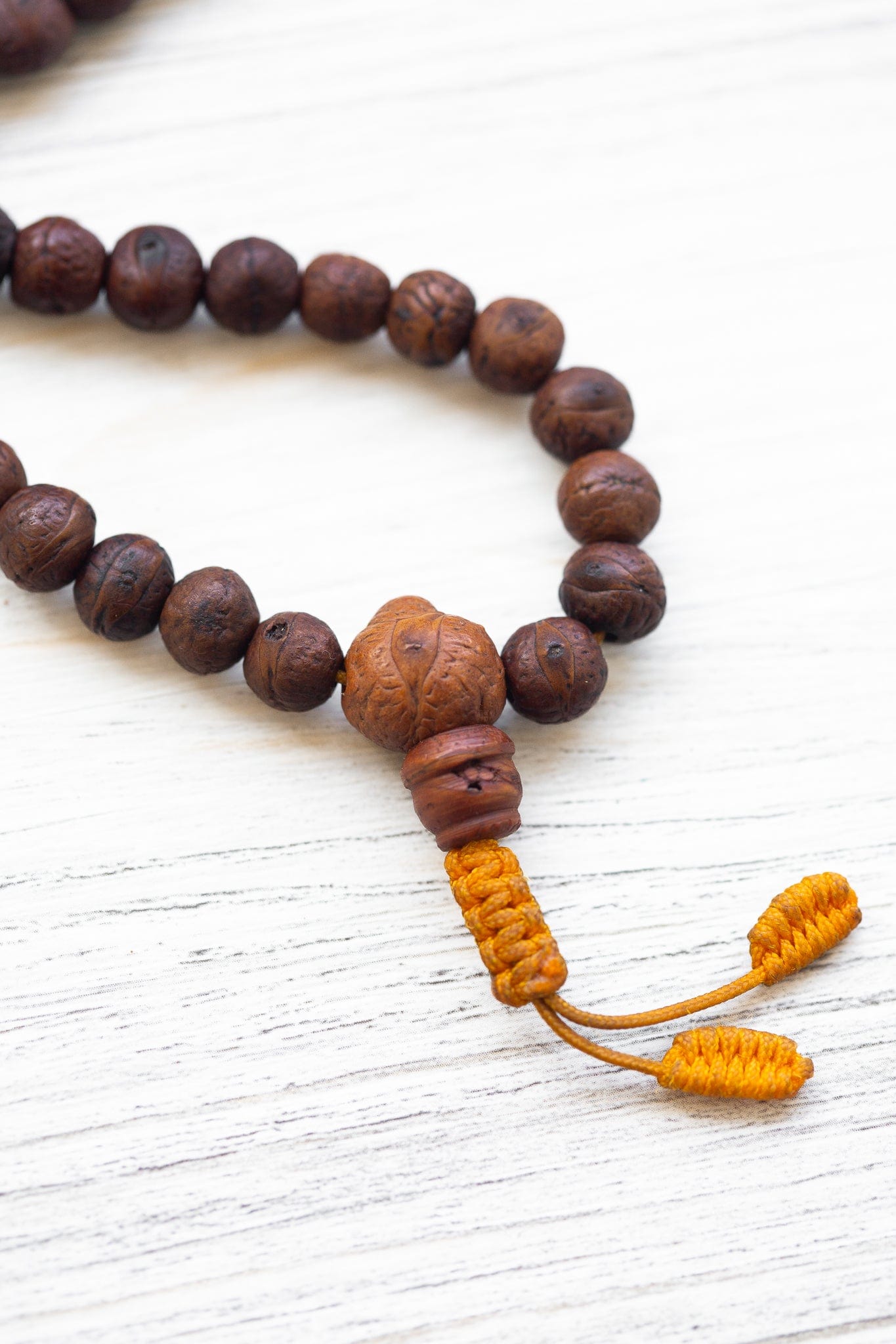 Authentic Antique Bodhi Enlightenment Mala - 108 Beads Buddhist Prayer Necklace for Meditation, Yoga & Spiritual Practice