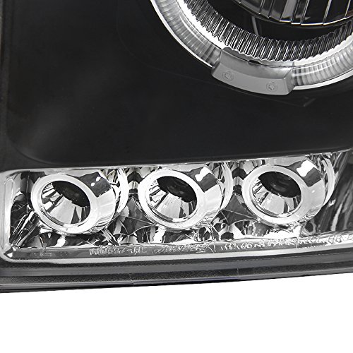 Spec-D Tuning 2LHP-RAM06JM-TM LED Halo Black Projector Headlights for Dodge Ram - High Performance Lighting Upgrade for Night Driving & Off-Road Adventures