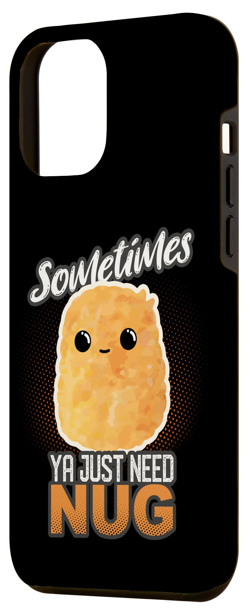 iPhone 12 Pro Max Case - Funny Chicken Nugget Design - Food Humor Phone Cover for Apple Fans | Perfect Gift for Fast Food Lovers & Nugget Enthusiasts