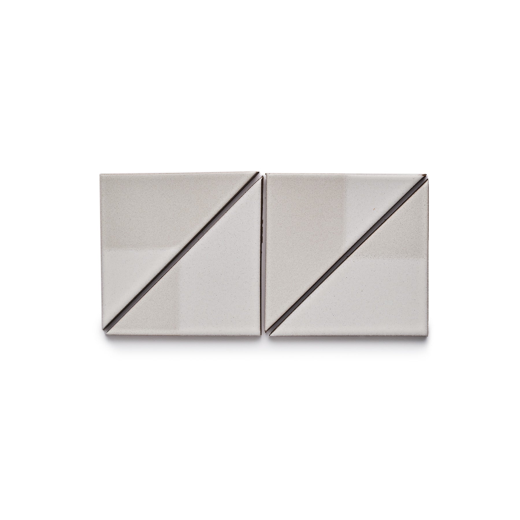 DG17 Mid Century Modern White Blend Triangle Wall Art - Abstract Geometric Home Decor for Living Room, Bedroom & Office