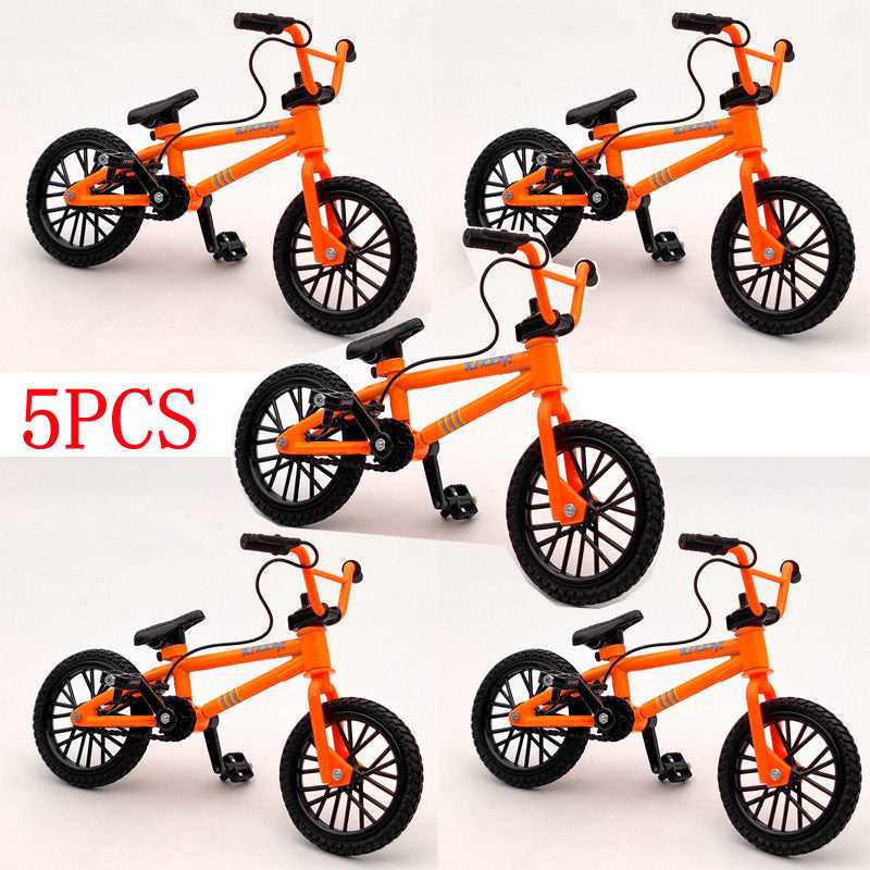 5Pcs Finger Bike FLICK TRIX Miniature BMX Diecast Models - Premium Collectible Toy Bicycles for Desk Decor, Stress Relief & Office Fun