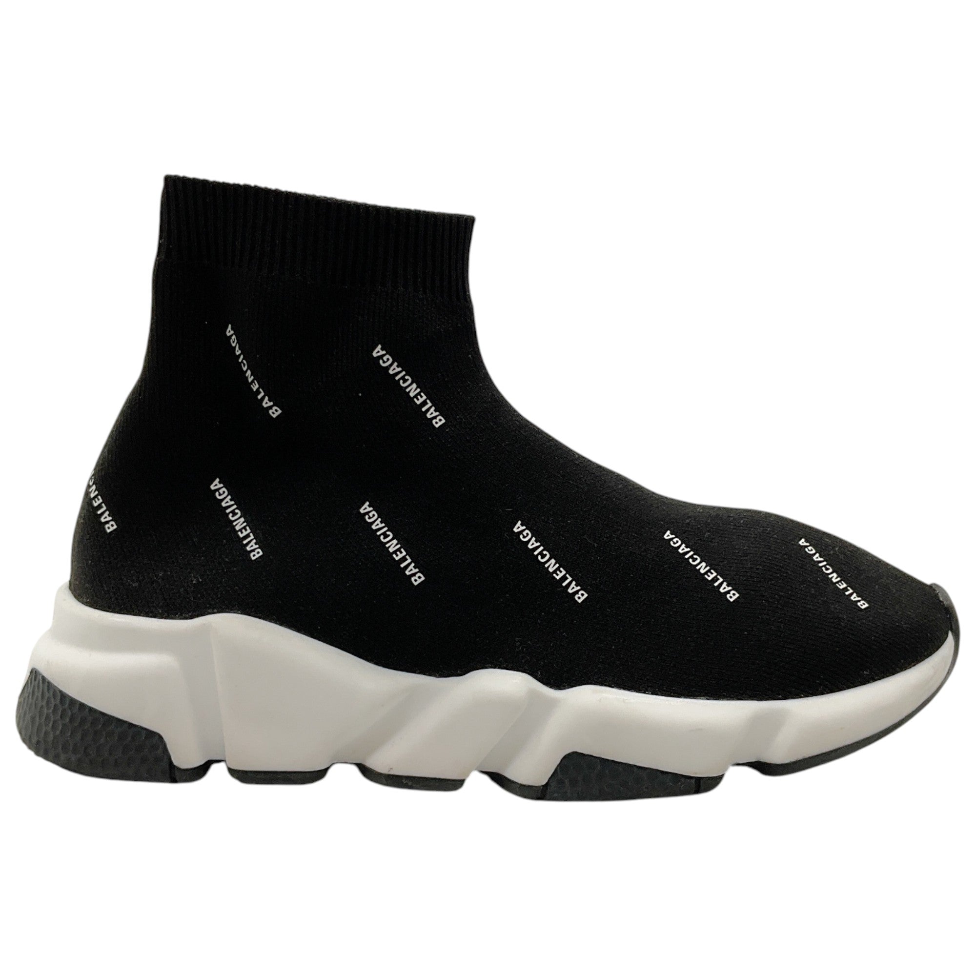Balenciaga Kids Black Logo Speed Sneakers - Stylish & Comfortable Toddler Shoes for Boys & Girls - Perfect for School, Play & Casual Outings
