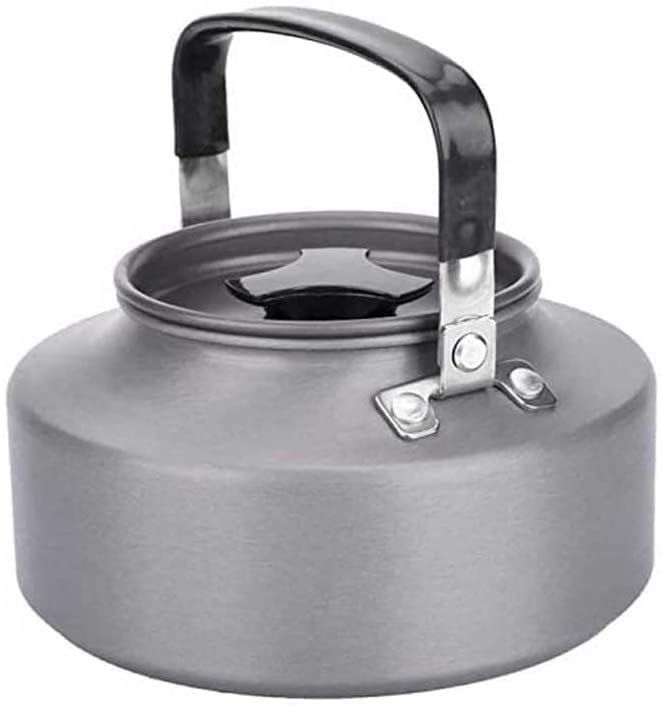 Portable Aluminum Camping Kettle - Lightweight Travel Tea Kettle for Backpacking, Hiking & Outdoor Adventures | Perfect for Boiling Water & Making Tea on the Go