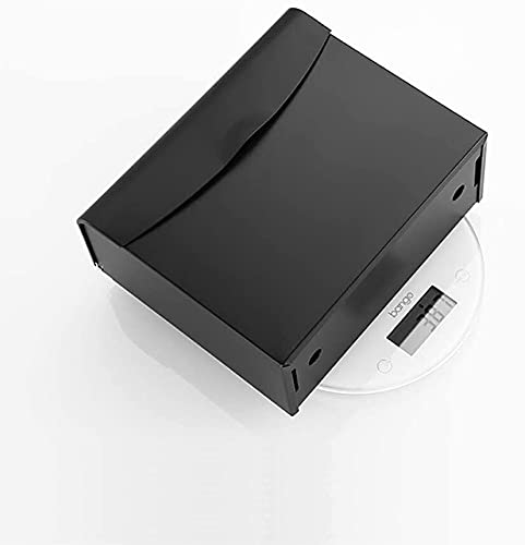 Wall Mounted Toilet Paper Holder - Space Saving Aluminum Bathroom & Kitchen Roll Holder - Durable Wall Mount TP Dispenser for Home, RV, Office (Perfect for Small Bathrooms & Tight Spaces)