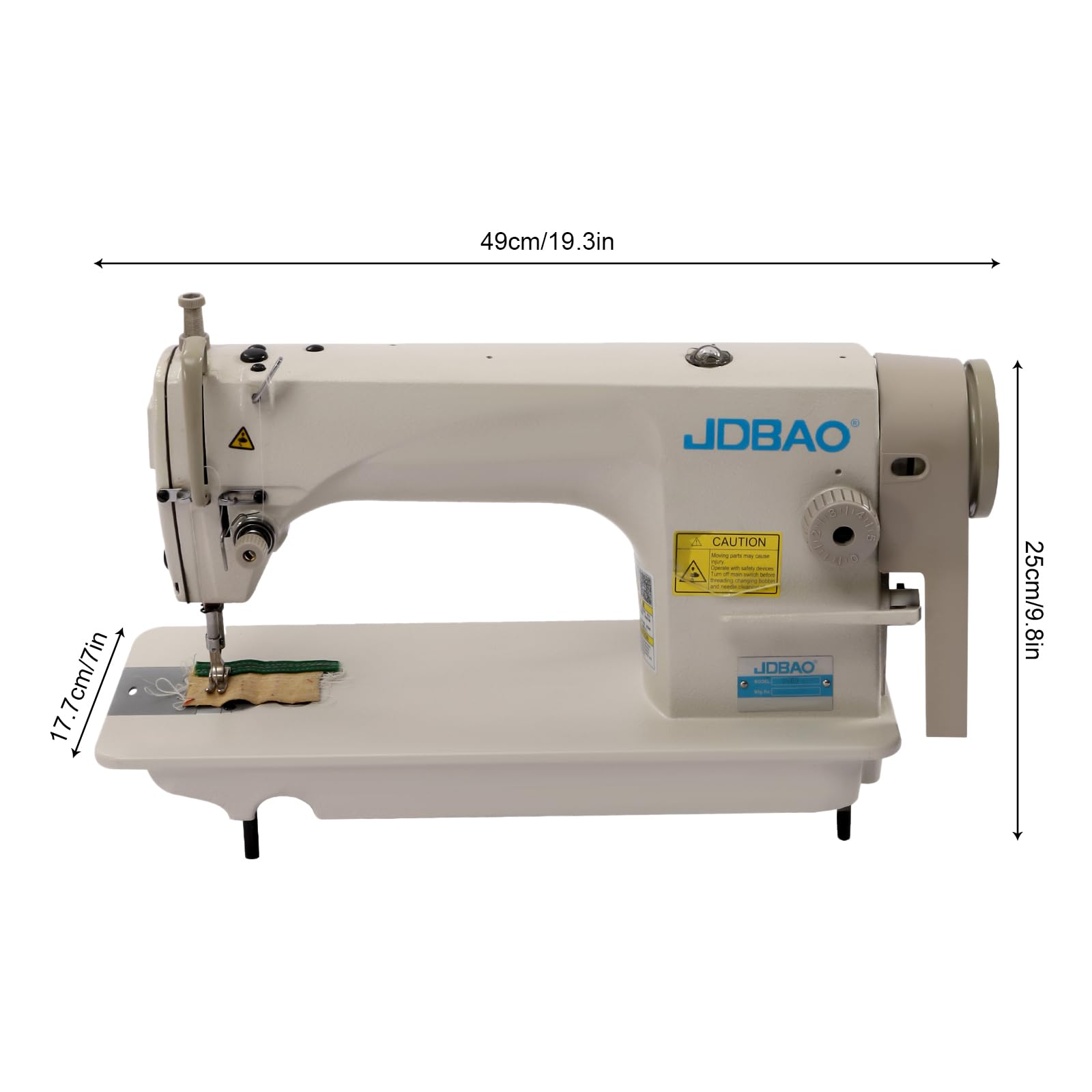 550W Heavy Duty Industrial Sewing Machine for Upholstery & Commercial Use - Professional Tailoring Equipment for Tailors, Drapery Makers, Fashion Designers & Dry Cleaners (Table Stand Not Included) | Perfect for Leather, Canvas, Denim & Heavy Fabrics