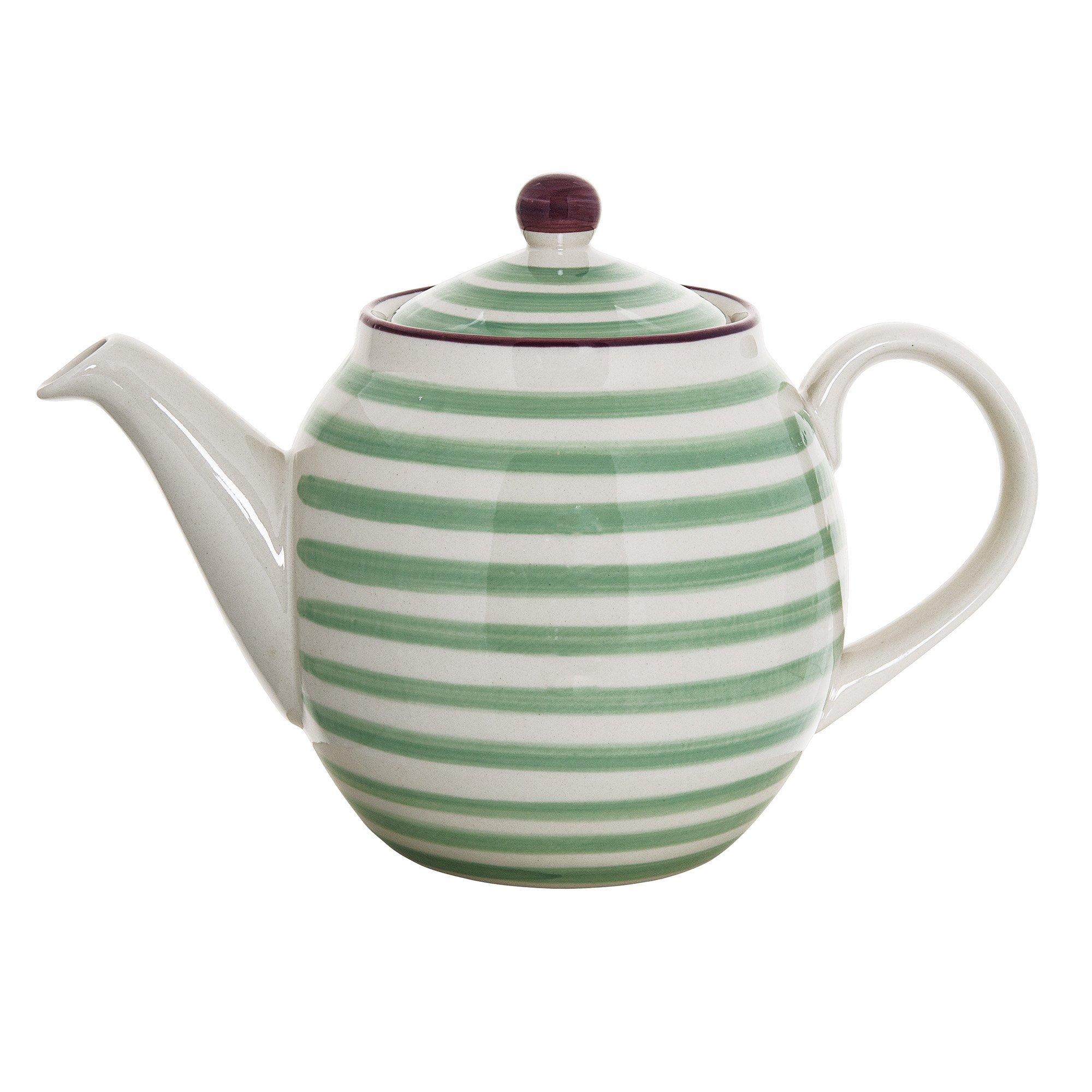 Bloomingville Patrizia 24cm Ceramic Teapot - Elegant Floral Design for Tea Lovers, Perfect for Afternoon Tea & Home Decor
