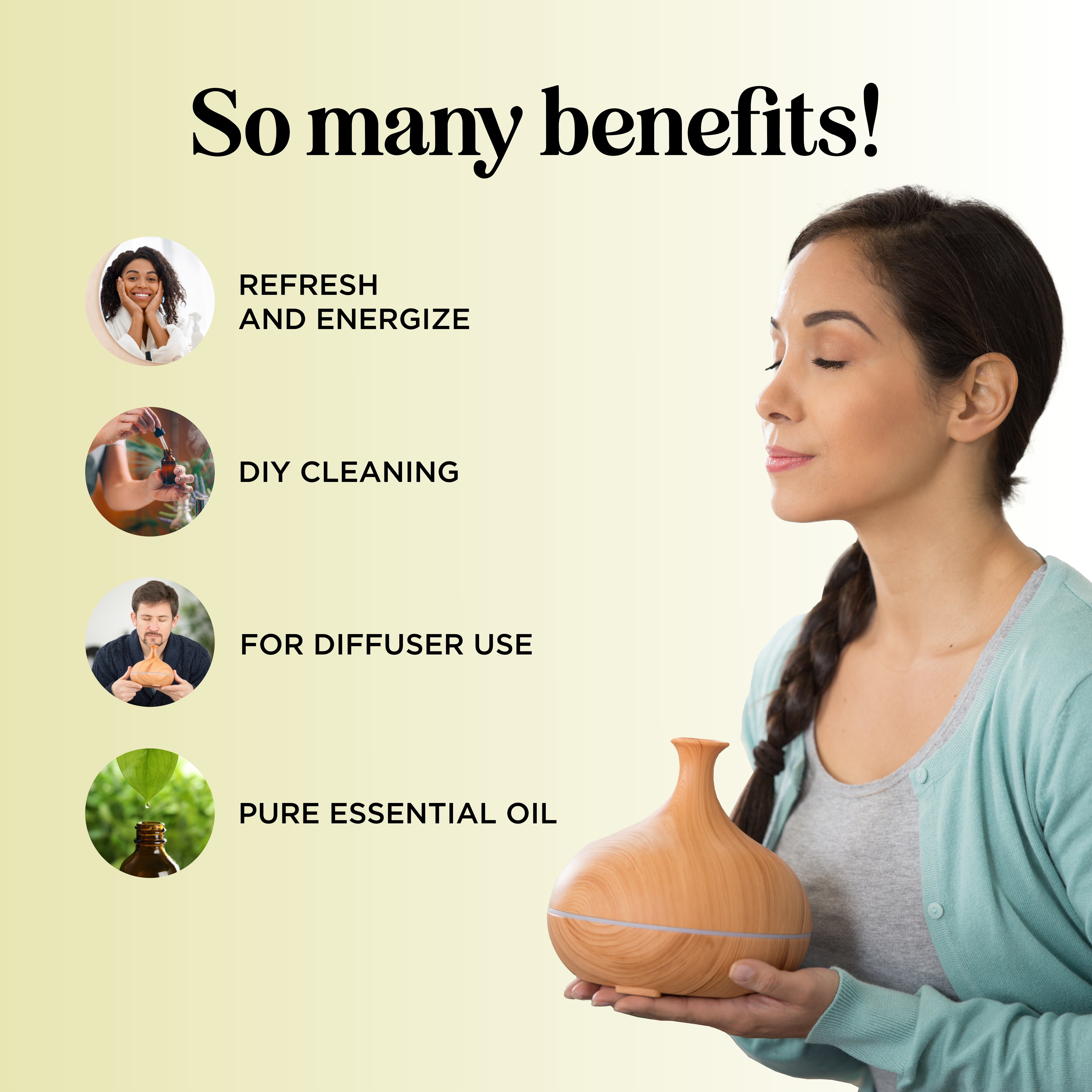 Pure Lemongrass Essential Oil - 100% Natural, Therapeutic Grade for Aromatherapy, Relaxation & Skin Care - Perfect for Diffusers, Massage & DIY Beauty Products