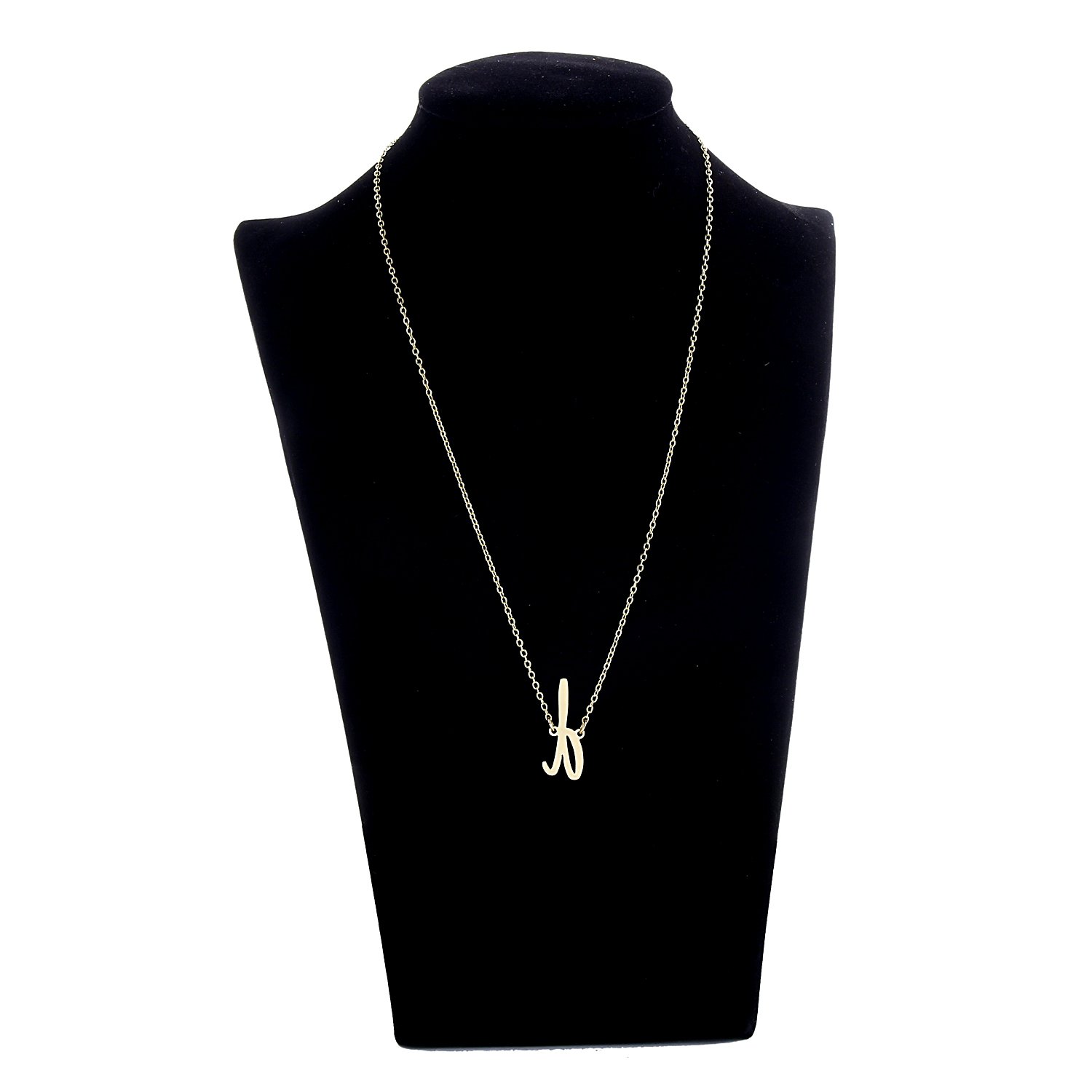 AOLO Personalized Initial Monogram D Letter Necklace - Elegant Charm Jewelry Gift for Women, Perfect for Birthdays, Anniversaries & Special Occasions