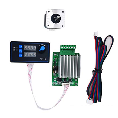 Taidacent 42 57 Stepper Motor Driver Module - Forward/Reverse Control, Programmable PLC Speed Controller for Angle Pulse Motor (Ideal for CNC Machines, 3D Printers & Robotics)