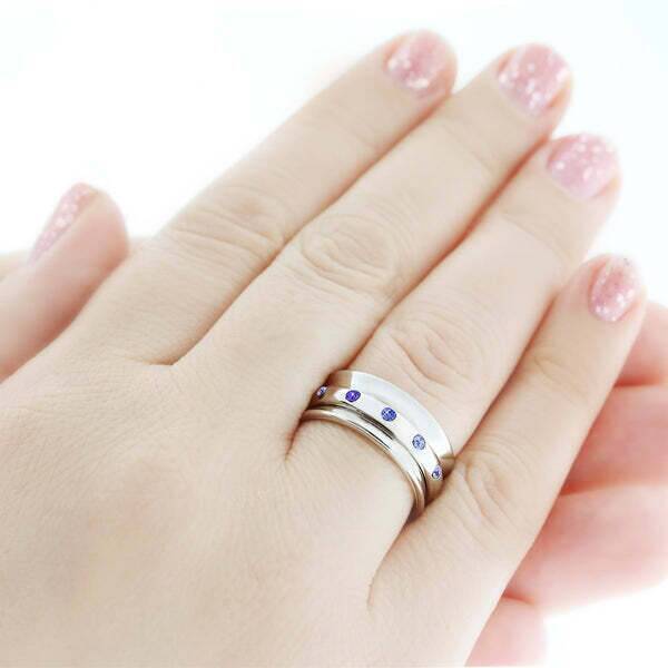 1928 Jewelry Blue Aquamarine Crystal Spinner Ring for Anxiety Relief - Stress Reliever Fidget Ring for Women & Men - Perfect for Office, Travel & Meditation