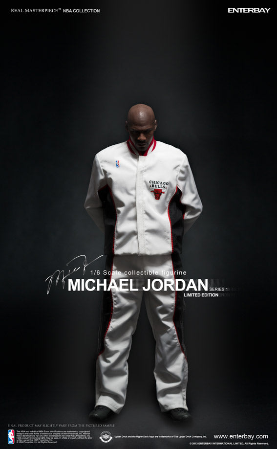Enterbay Real Masterpieces 1/6 Scale NBA Chicago Bulls Michael Jordan Action Figure Collectible Toy RM-1054 - Perfect for Sports Fans, Collectors, and Home/Office Display