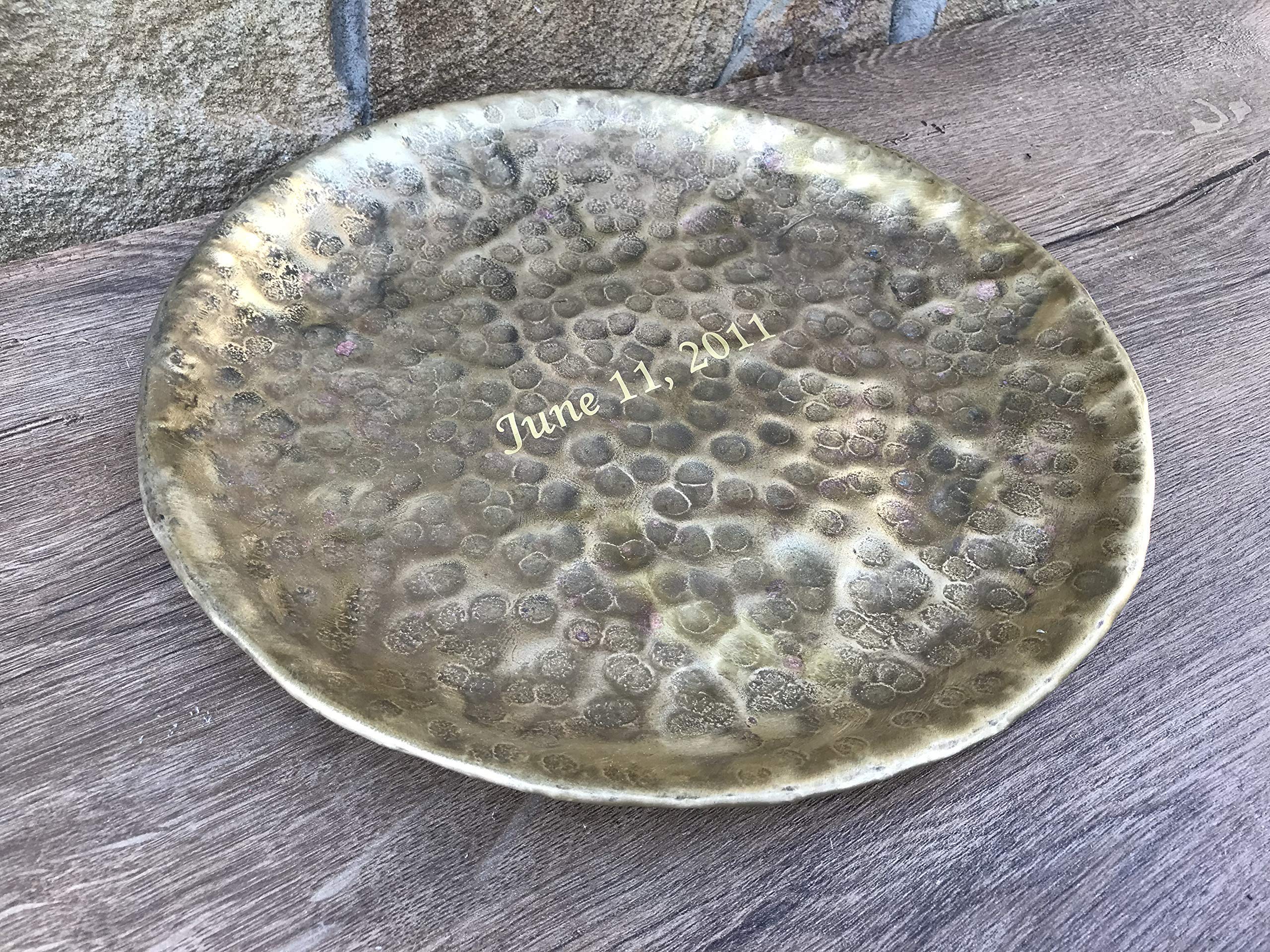 Bronze Tray & Bowl Set - Elegant Gift for Men & Anniversary - Home Decor & Dining
