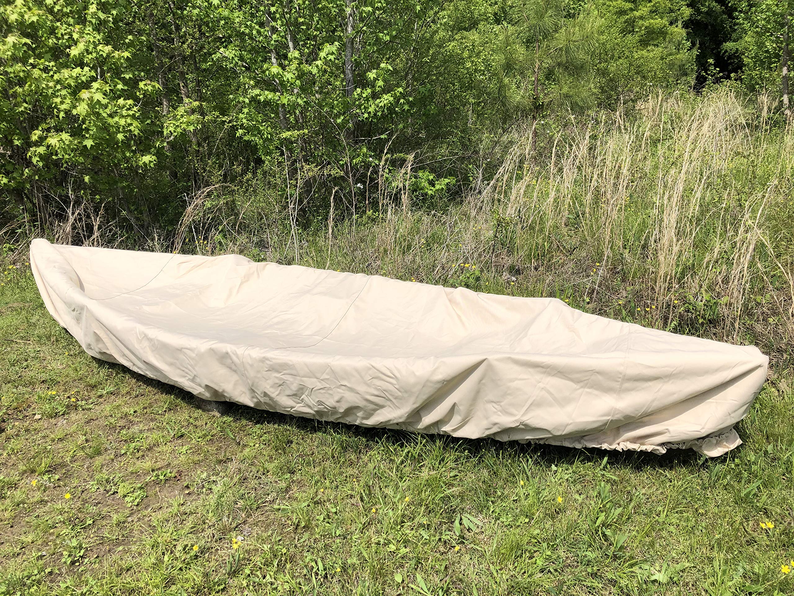 16' 17' 18' Waterproof Canoe Kayak Cover - Heavy Duty UV Protection Boat Storage Cover by Cypress Rowe Outfitters - Perfect for Outdoor Storage, Dock Protection & Winter Boat Covering