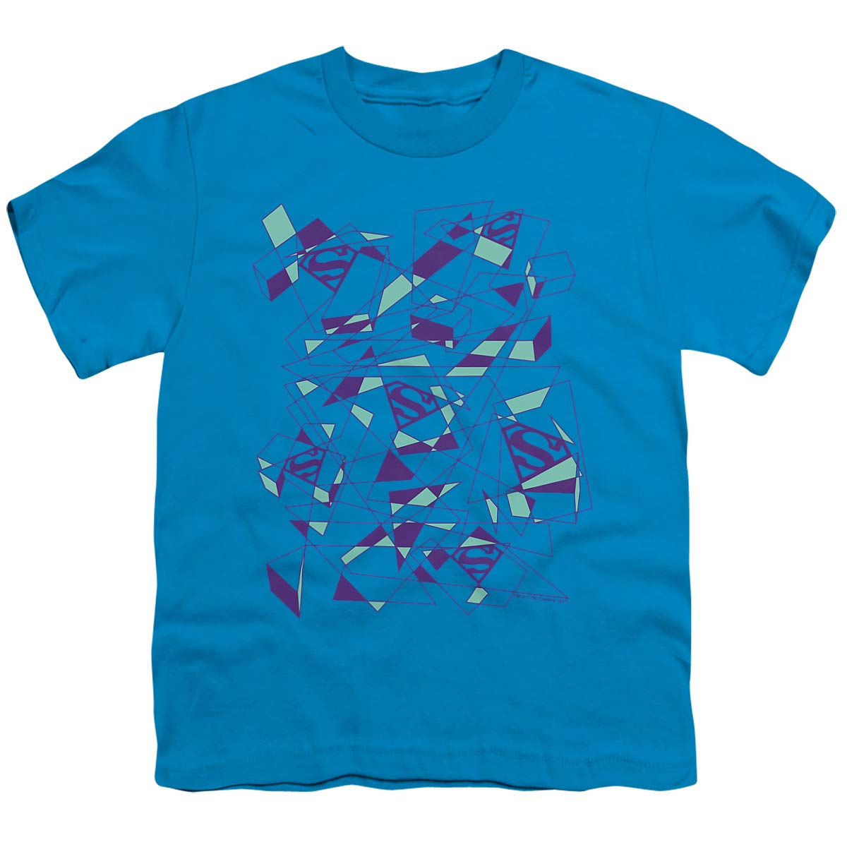 Superman Geo Scribbles Graphic Unisex Youth T-Shirt | Cool Casual Tee for Kids & Teens | Perfect for School, Playdates & Everyday Wear