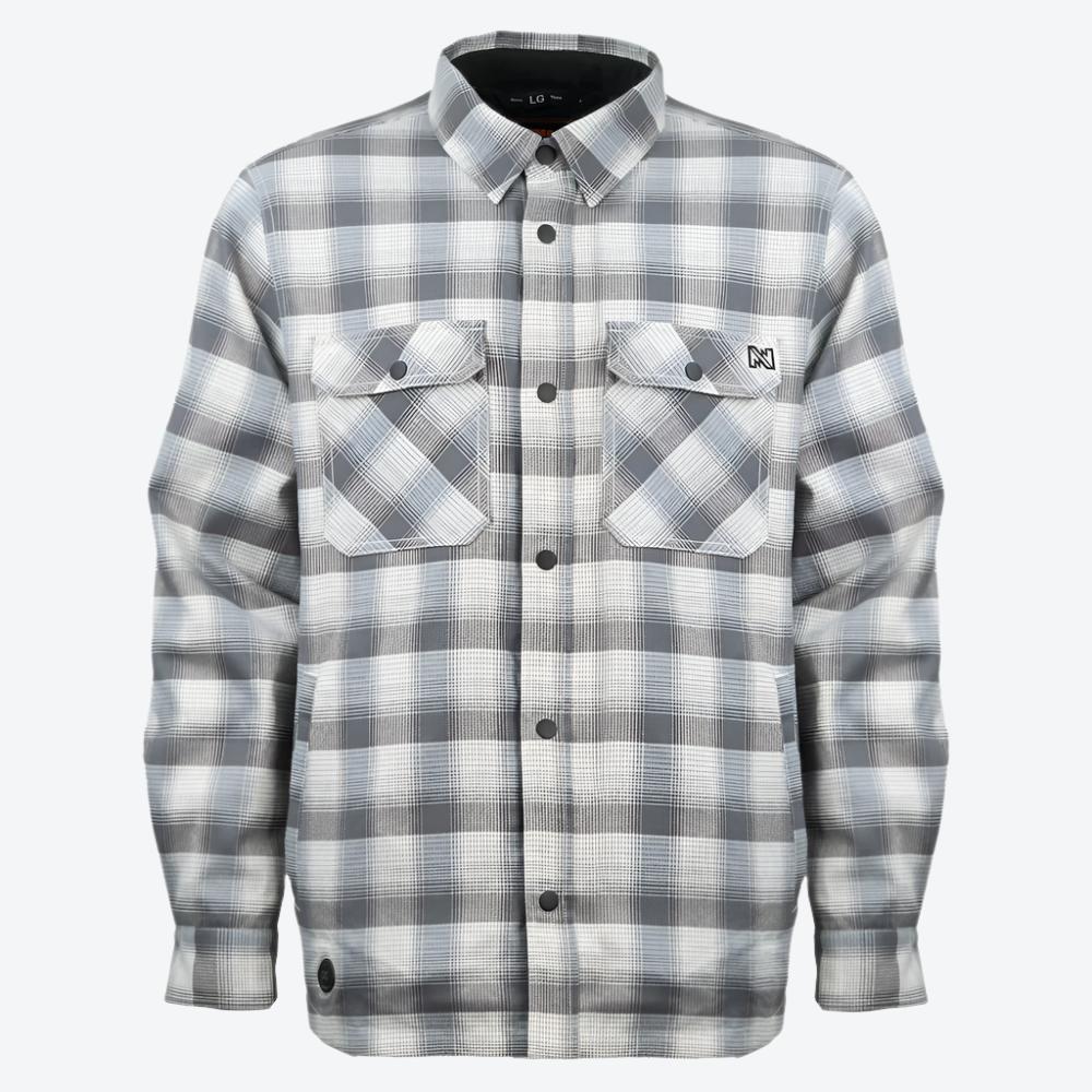 Heated Flannel Jacket for Men - Winter Warm Fleece Lined Shirt Jacket - Outdoor Camping, Hiking & Casual Wear