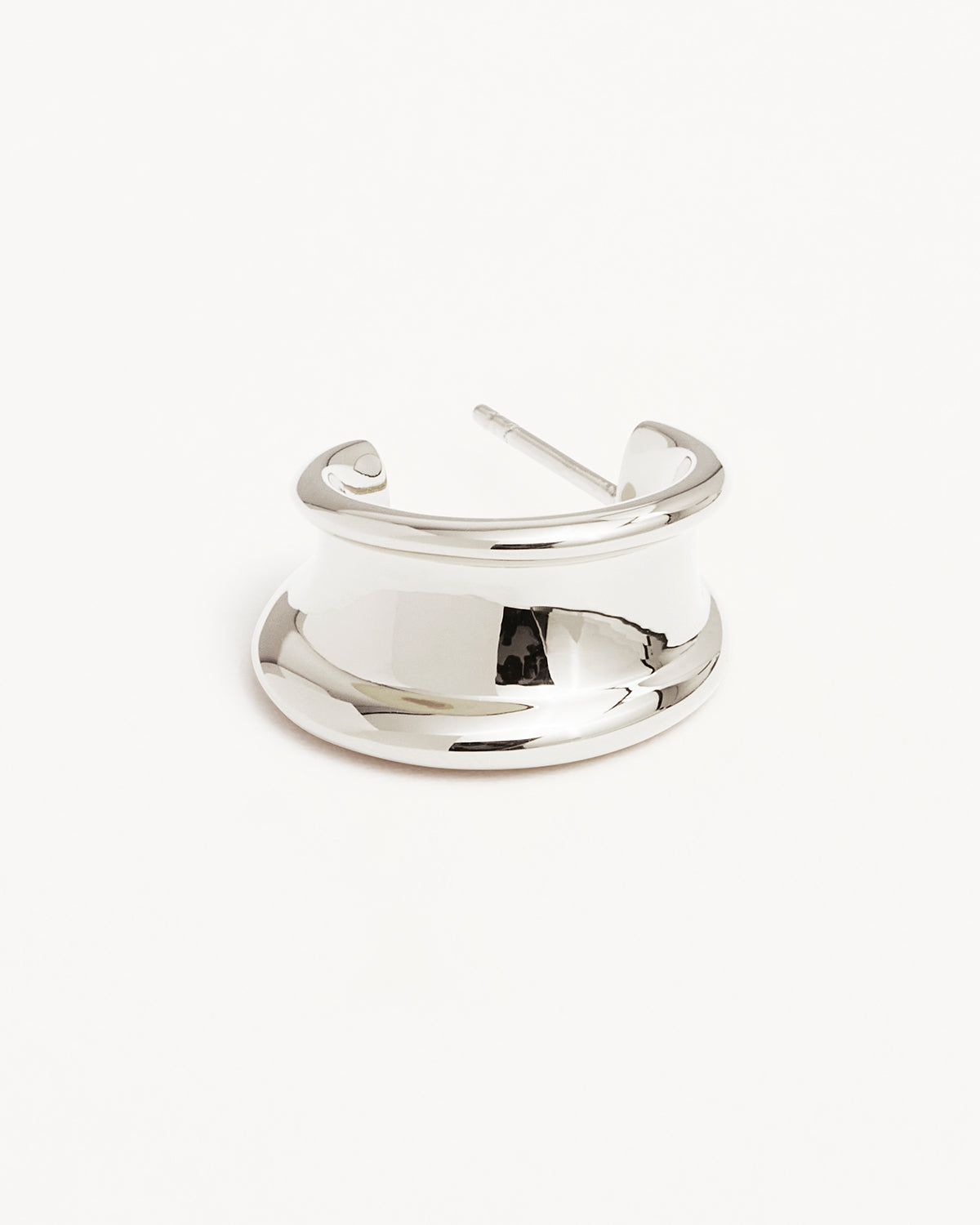 Sterling Silver Muse Large Hoop Earrings for Women - Elegant Dangle Hoops for Everyday Wear, Parties & Special Occasions