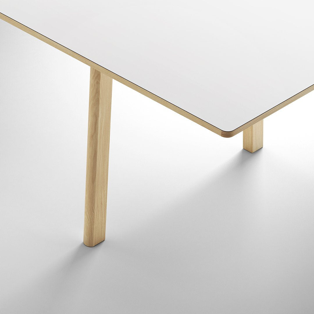 Ana Modern Dining Table - Solid Wood Kitchen Table for 6 - Perfect for Family Dinners & Entertaining Guests