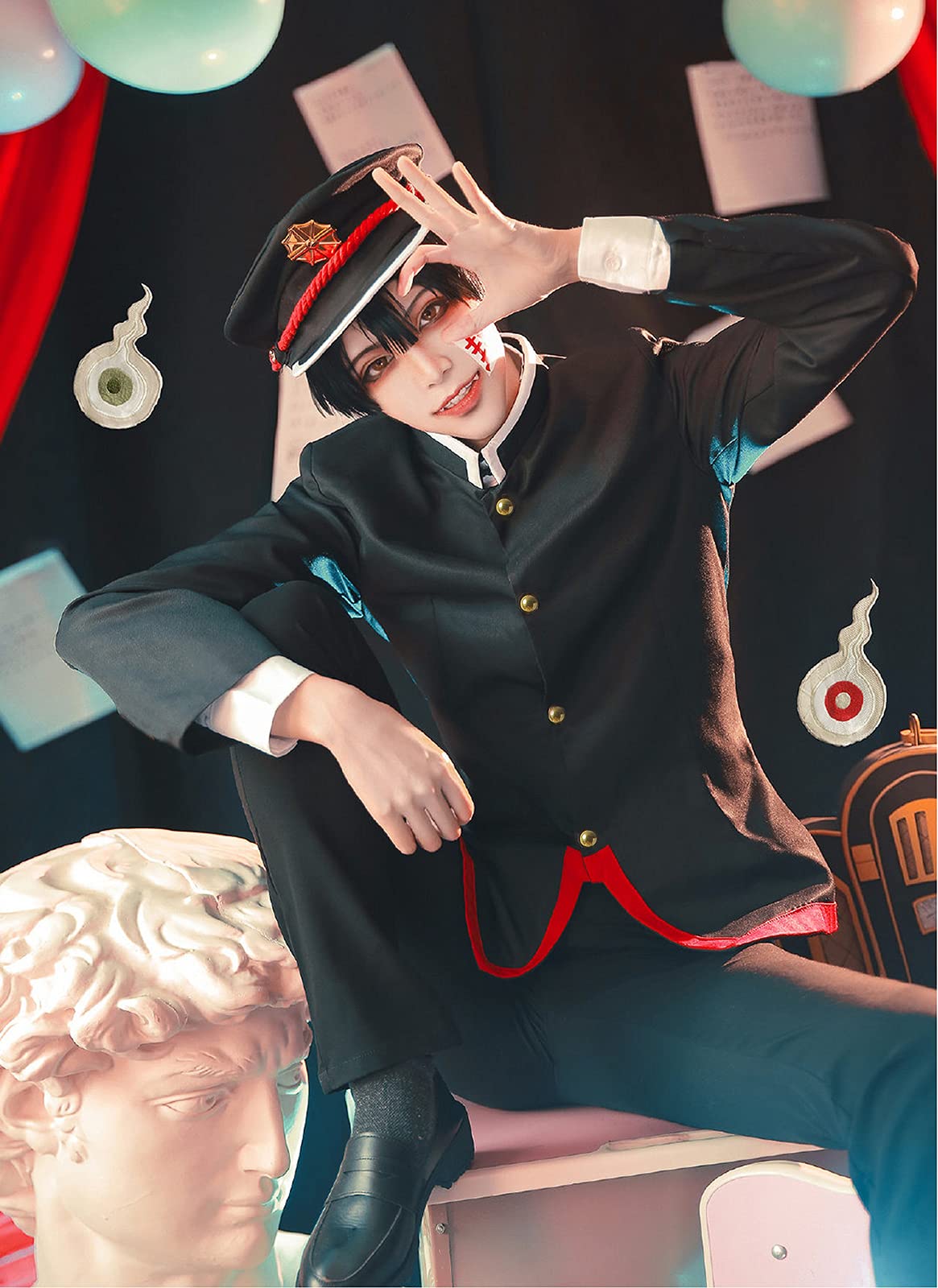 CR ROLECOS Toilet Bound Hanako Kun Cosplay Costume - Complete Anime Outfit Set for Halloween, Conventions & Cosplay Events | Perfect for Jibaku Shonen Hanako-kun Fans