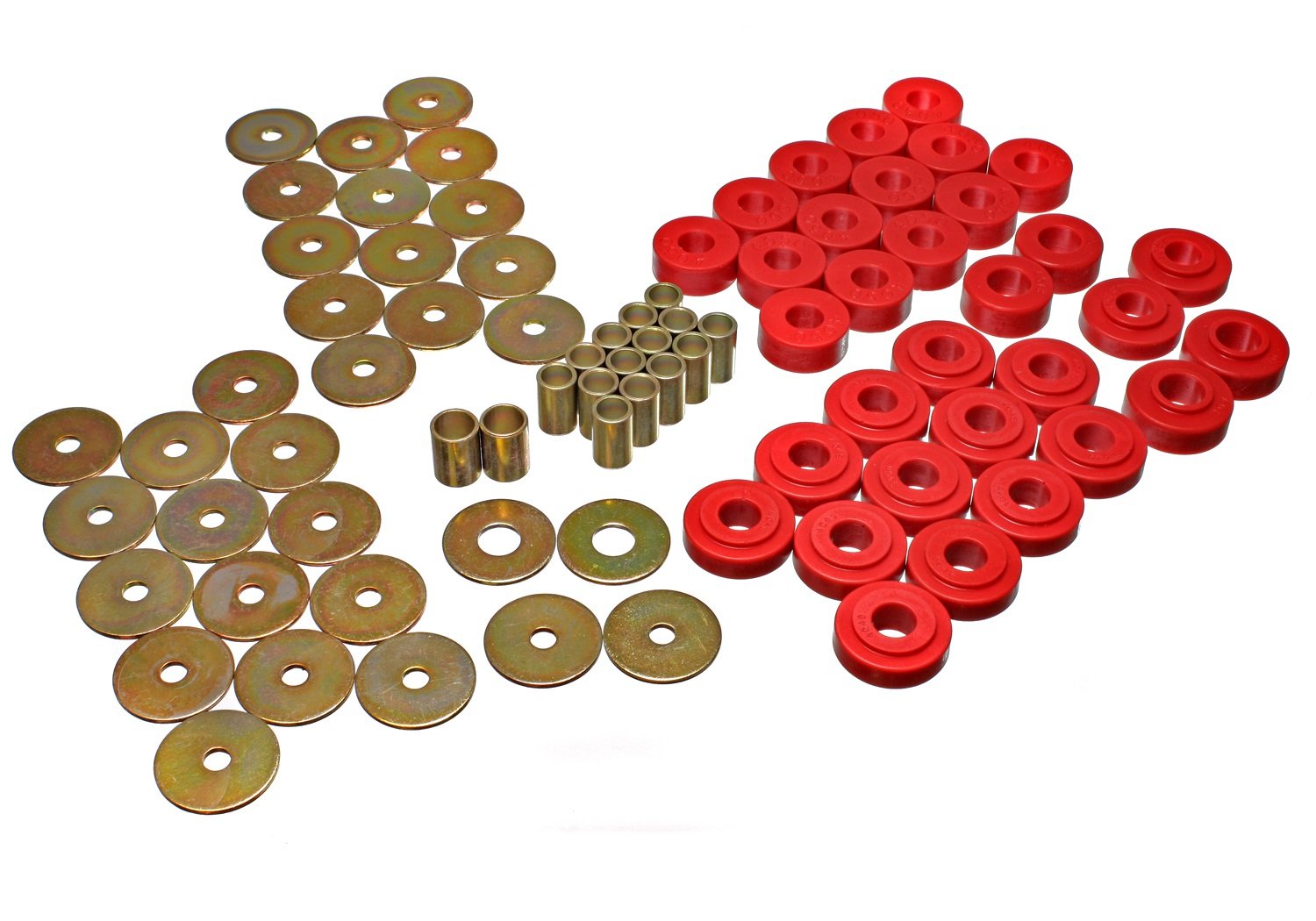 Energy Suspension 3.4112R Body Mount Set for GM Trucks & SUVs - Durable Rubber Replacement Bushings for Smooth Ride & Vibration Reduction - Perfect for Off-Roading, Towing & Daily Driving