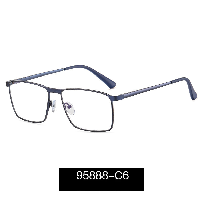 Stylish Metal Rectangle Glasses Frames 95888 - Lightweight Durable Eyewear for Men & Women - Perfect for Reading, Driving & Fashion Accessories