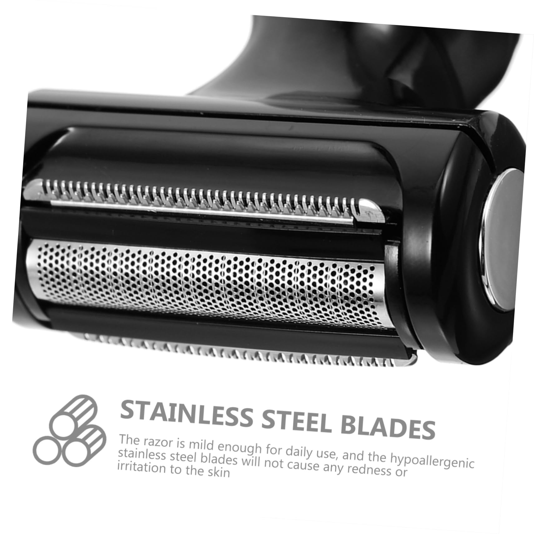 **Healeved Cordless Electric Shaver & Trimmer for Men – Rechargeable Face & Body Hair Removal – Black ABS Design – Perfect for Travel, Gym & Daily Grooming**