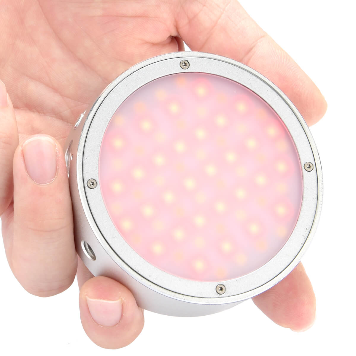 R1 Round RGB LED Light - Creative Compact & Lightweight Design for Home Decor, Gaming Setup, and Party Lighting