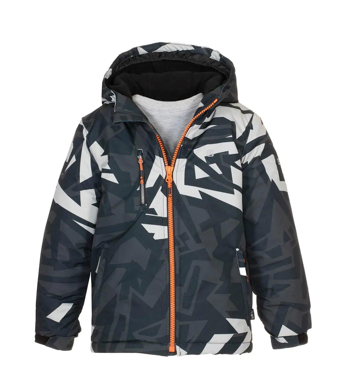 Gusti Lex Insulated Snow Suit for Men & Women - Waterproof Winter Jacket & Pants Set, Charcoal Grey - Perfect for Skiing, Snowboarding & Cold Weather Outdoor Activities