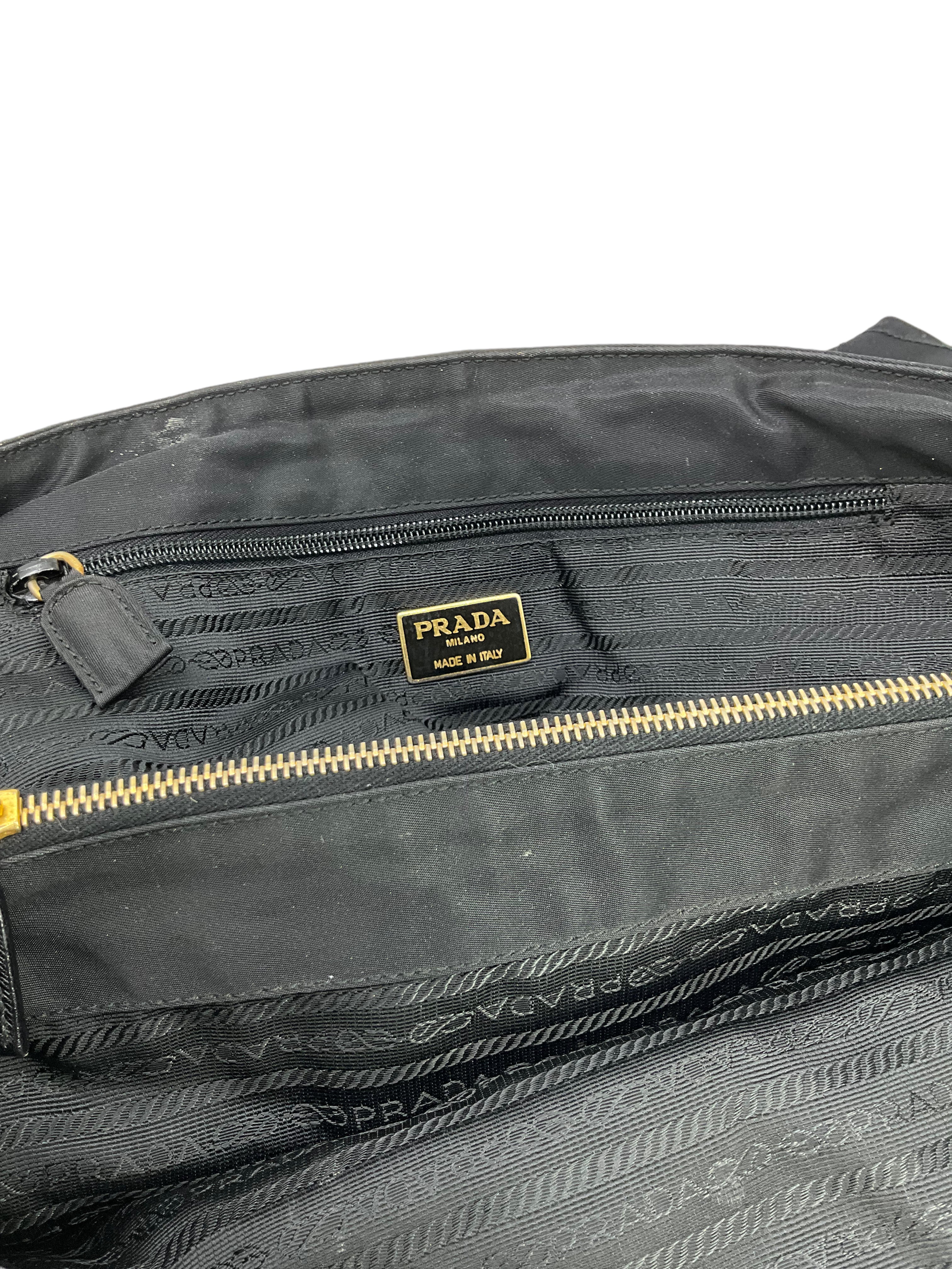 Prada Tessuto Nylon Large Tote Bag for Women - Stylish Designer Handbag with Spacious Compartment | Perfect for Work, Travel & Everyday Use