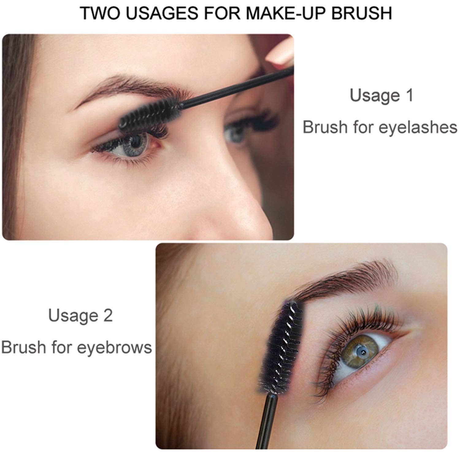 Disposable Mascara Brush 50 Pack - Hygienic & Precise Lash Applicator for Professional Salon, Home Makeup & Travel | Trendy Look Eyelash Extension Tool