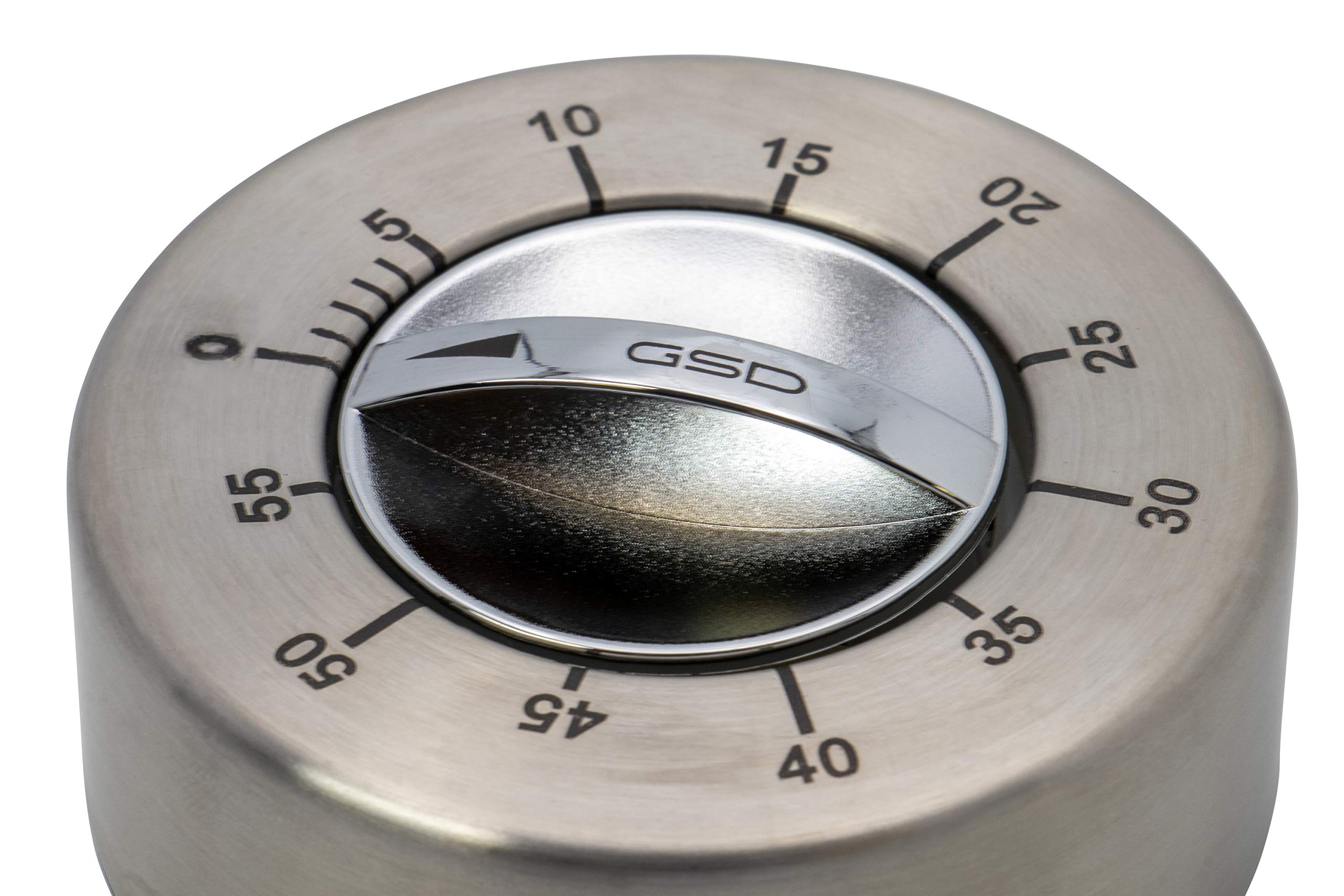 GSD 60 Minute Stainless Steel Kitchen Timer - Countdown Timer for Cooking, Baking, Exercise & Classroom Use