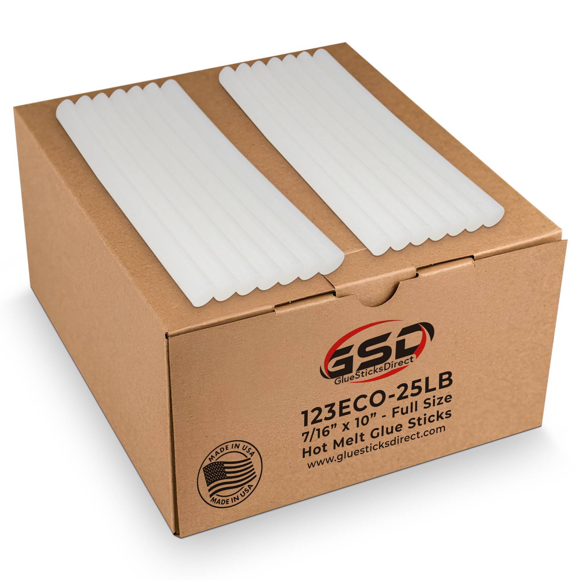 Bulk 10in Clear Hot Melt Glue Sticks for Glue Gun - 7/16