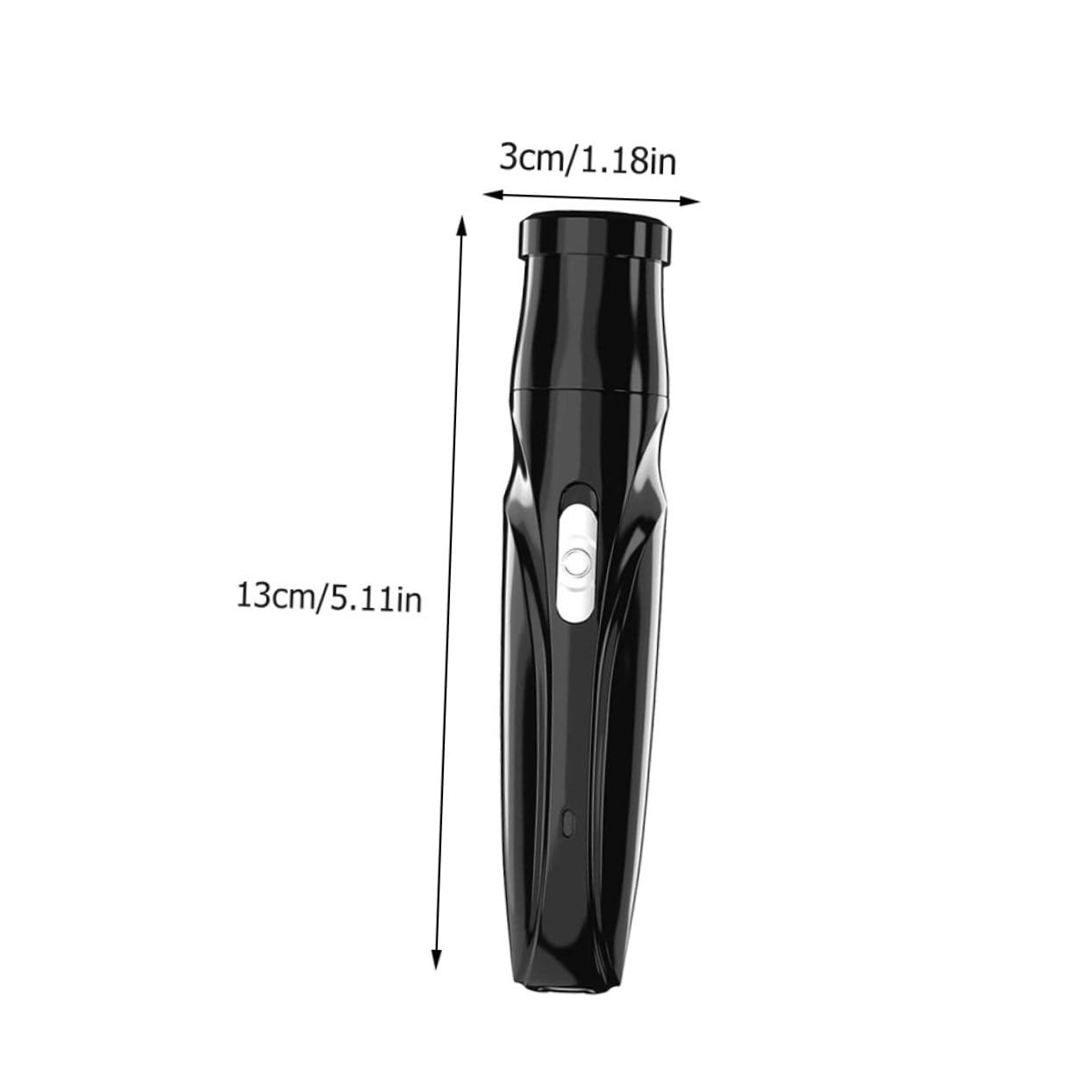 Electric Nose & Eyebrow Trimmer for Men - Rechargeable Hair Clipper with ABS Black Body - Perfect for Grooming, Travel & Daily Use