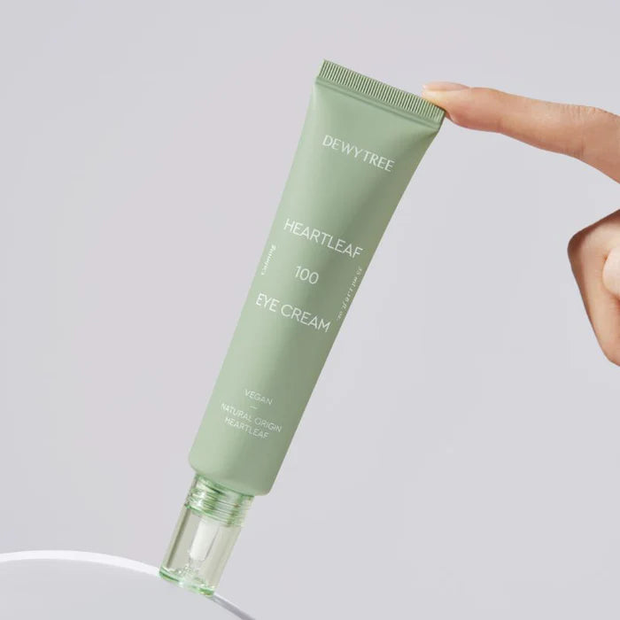 Dewytree Heartleaf 100 Soothing Eye Cream 35ml - Hydrating & Anti-Aging Eye Treatment for Dark Circles & Puffiness - Perfect for Daily Skincare Routine & Sensitive Skin Care