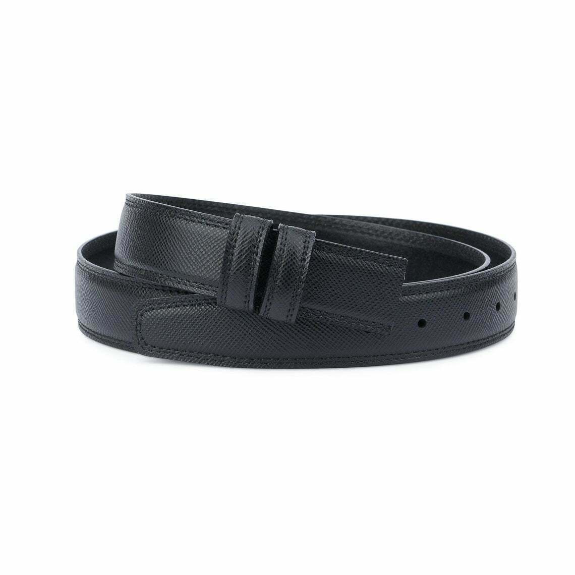 Genuine Saffiano Leather Replacement Belt Strap for Cartier - 35mm Men's Dress Belt | Perfect for Business, Formal Occasions & Everyday Wear