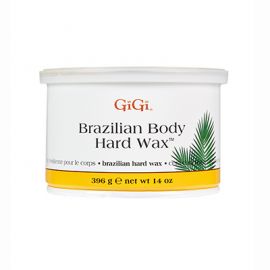 GIGI Brazilian Hard Wax for Hair Removal - 14oz Waxing Pot for Smooth Skin - Perfect for Legs, Bikini, Face & Body at Home or Salon