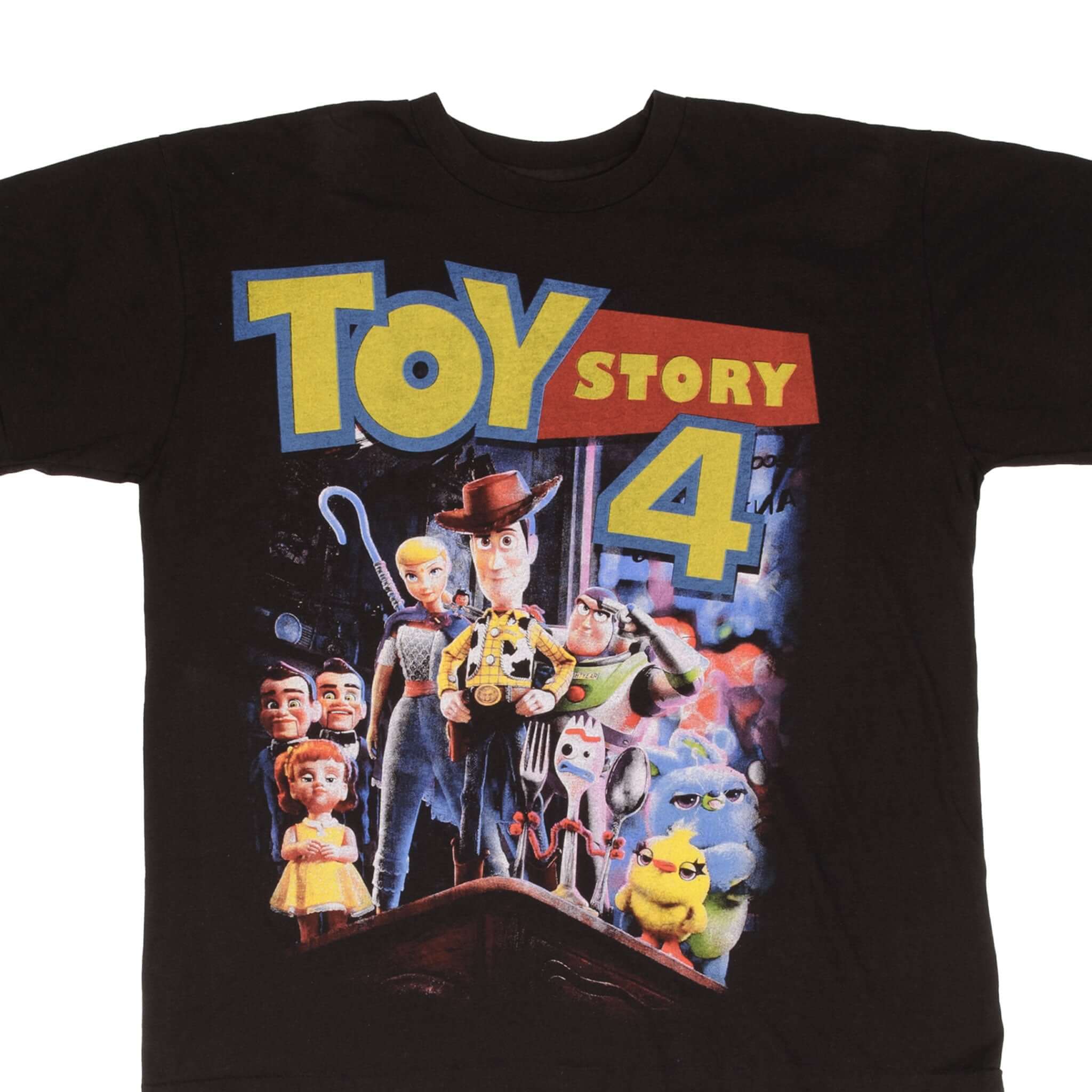 Vintage Bootleg Disney Toy Story 4 Graphic Tee Shirt - XL Size Single Stitch Cotton T-Shirt for Men & Women - Perfect for Casual Wear, Cosplay, and Disney Fan Collections