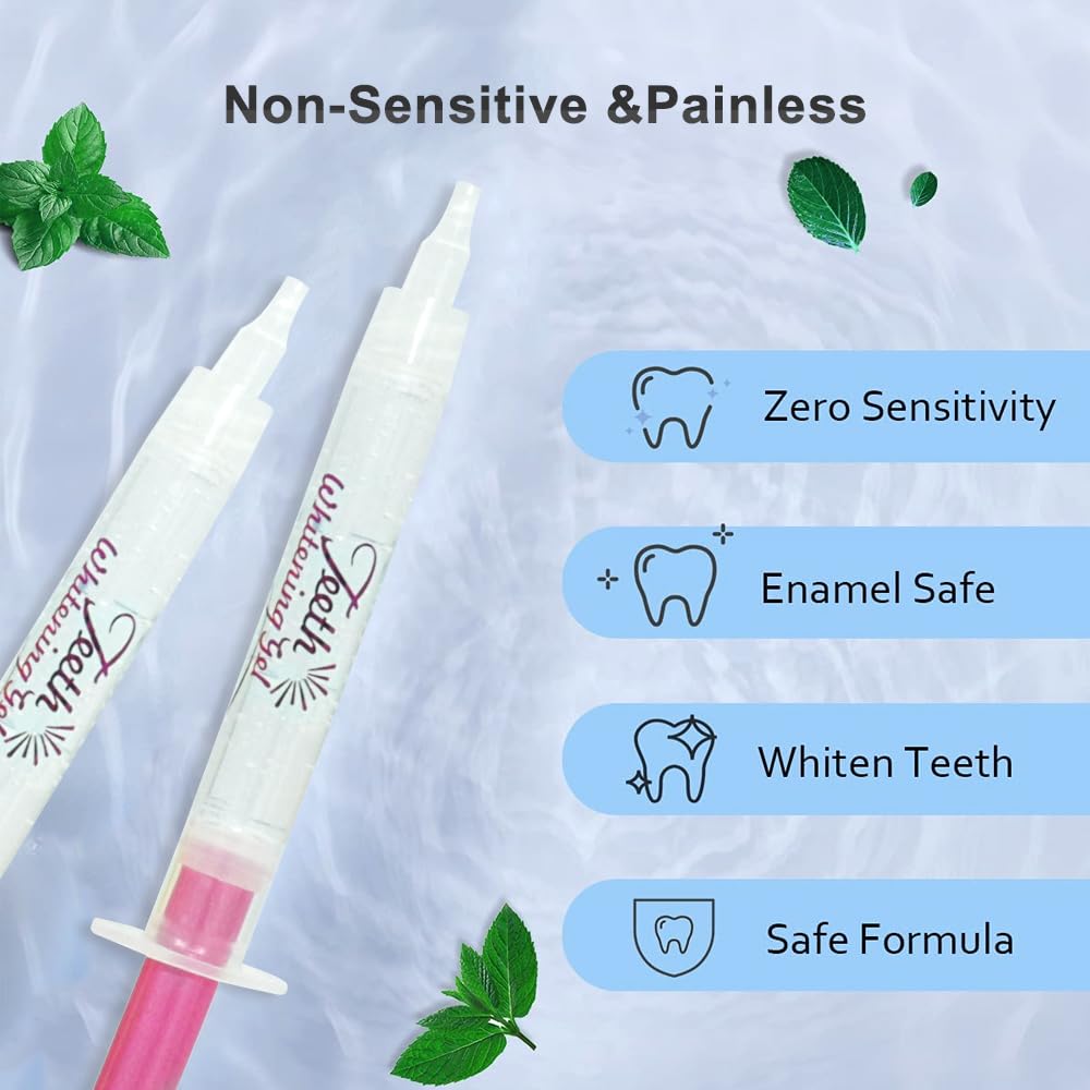 44% Carbamide Peroxide Teeth Whitening Gel - 7 Pack (7x3ml) for Dental Trays | Fast-Acting Tooth Bleaching Gel with Syringe Dispenser | Professional Grade & Safety Certified | Perfect for Home Whitening & Special Occasions