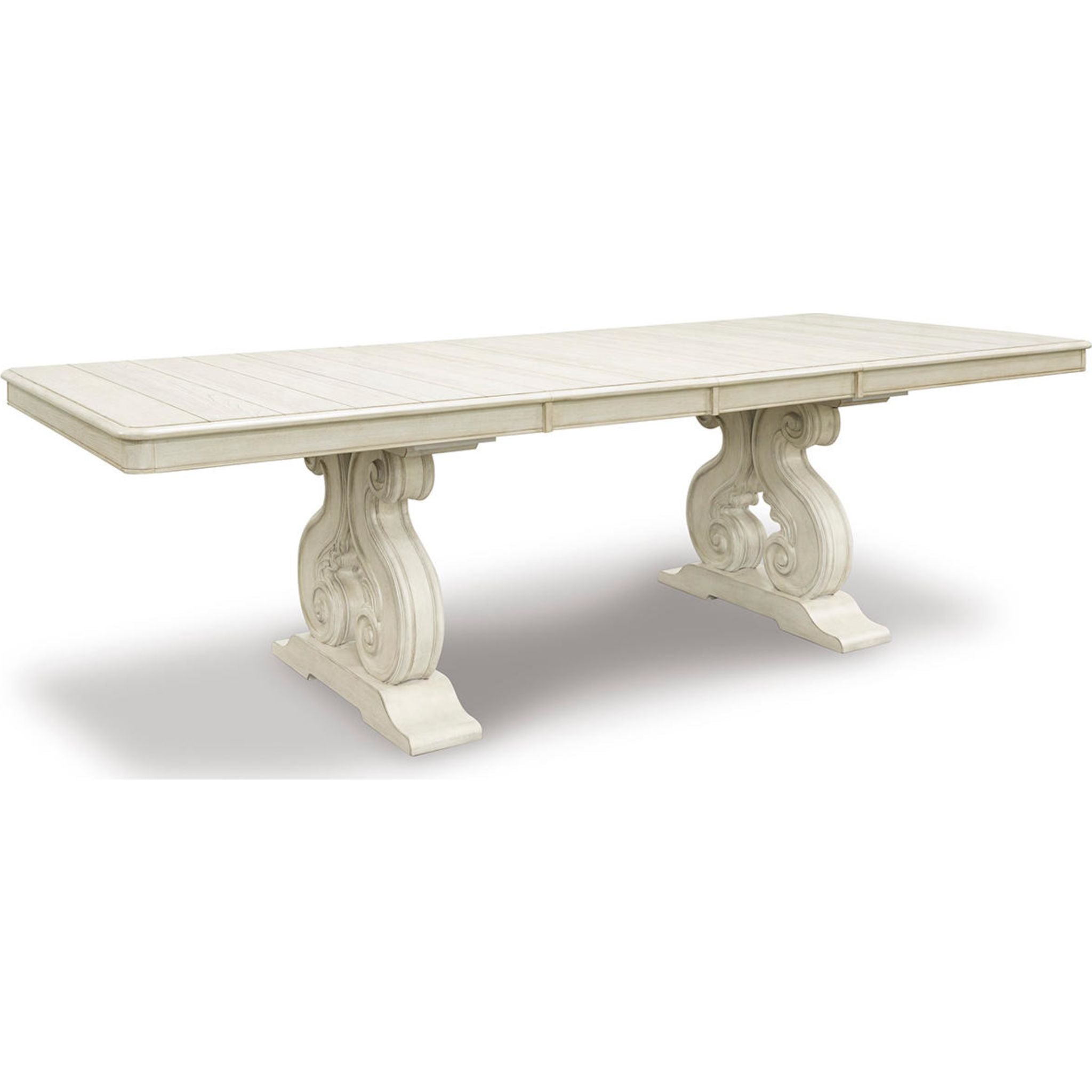 Arlendyne Extendable Dining Table - Antique White Finish (D980D4) | Perfect for Small Spaces, Dinner Parties & Family Gatherings