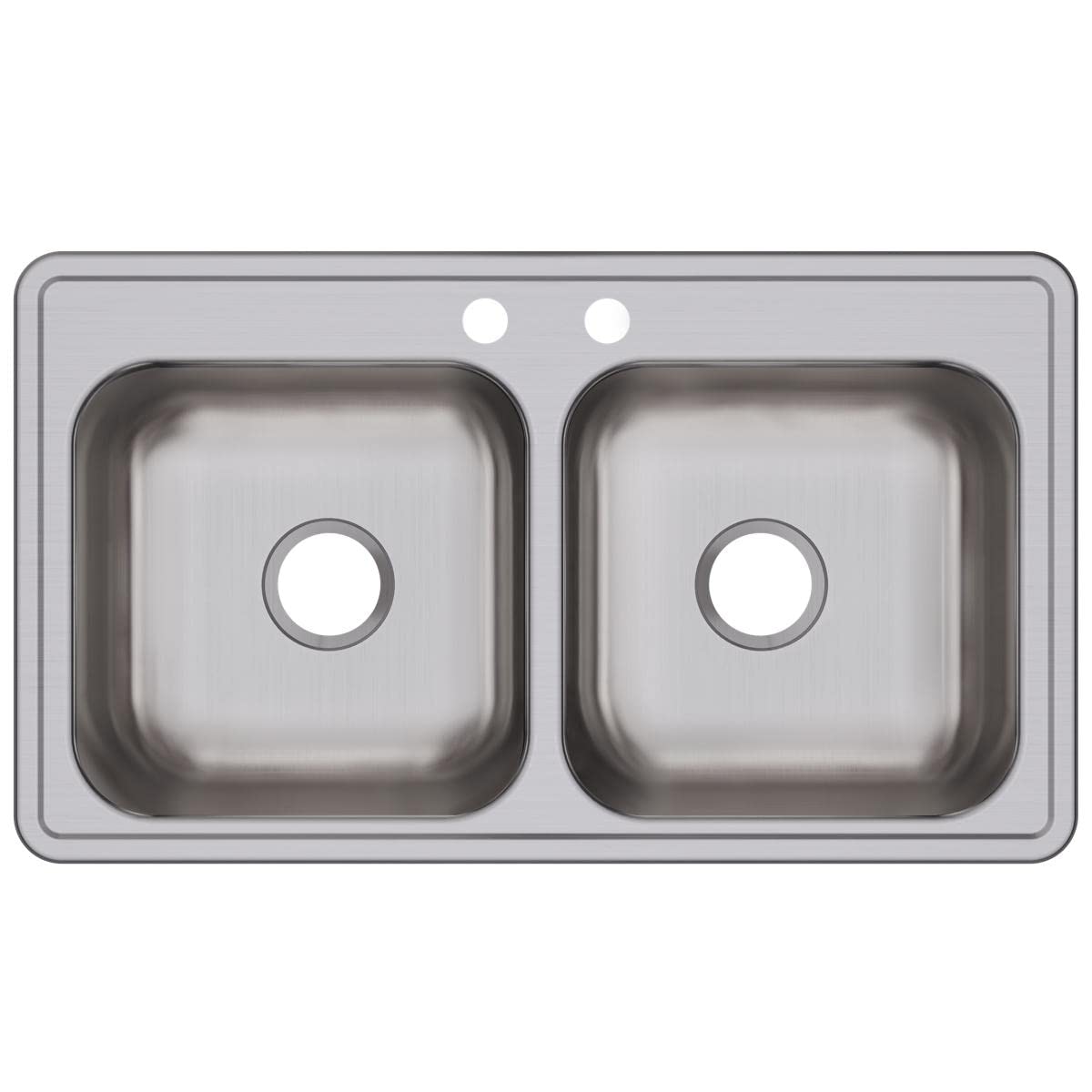 Elkay DSE233192 33 x 19 Inch Stainless Steel Kitchen Sink - Elite Satin Finish, Undermount Design for Modern Kitchens | Perfect for Food Prep, Dishwashing & Entertaining