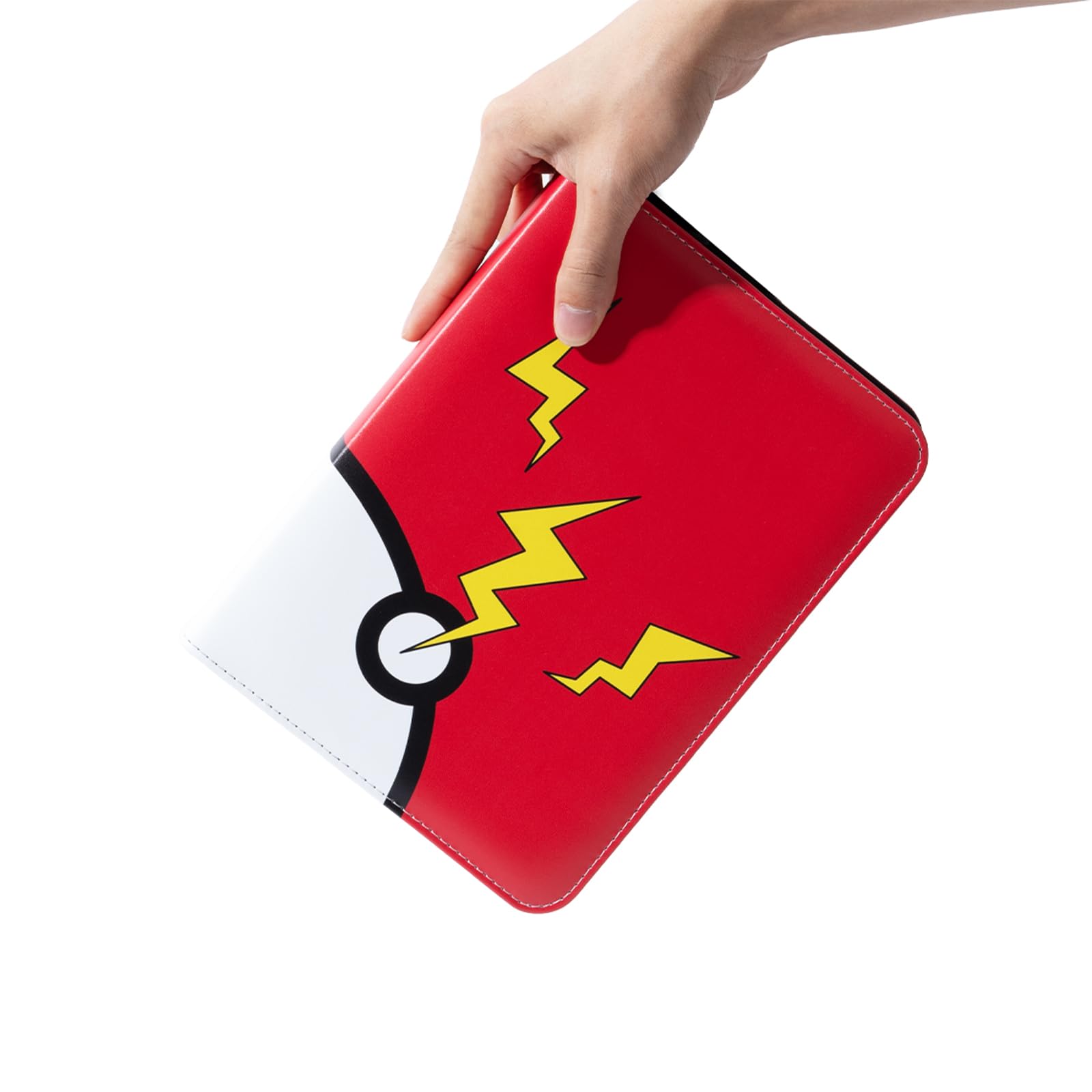 Premium Collectible Trading Card Binder - 4-Pocket Design with 400 Pockets, TCG & Sports Card Protector Album with Protective Sleeves (Dark Red) - Perfect for Pokemon, MTG, Baseball Card Storage & Organization