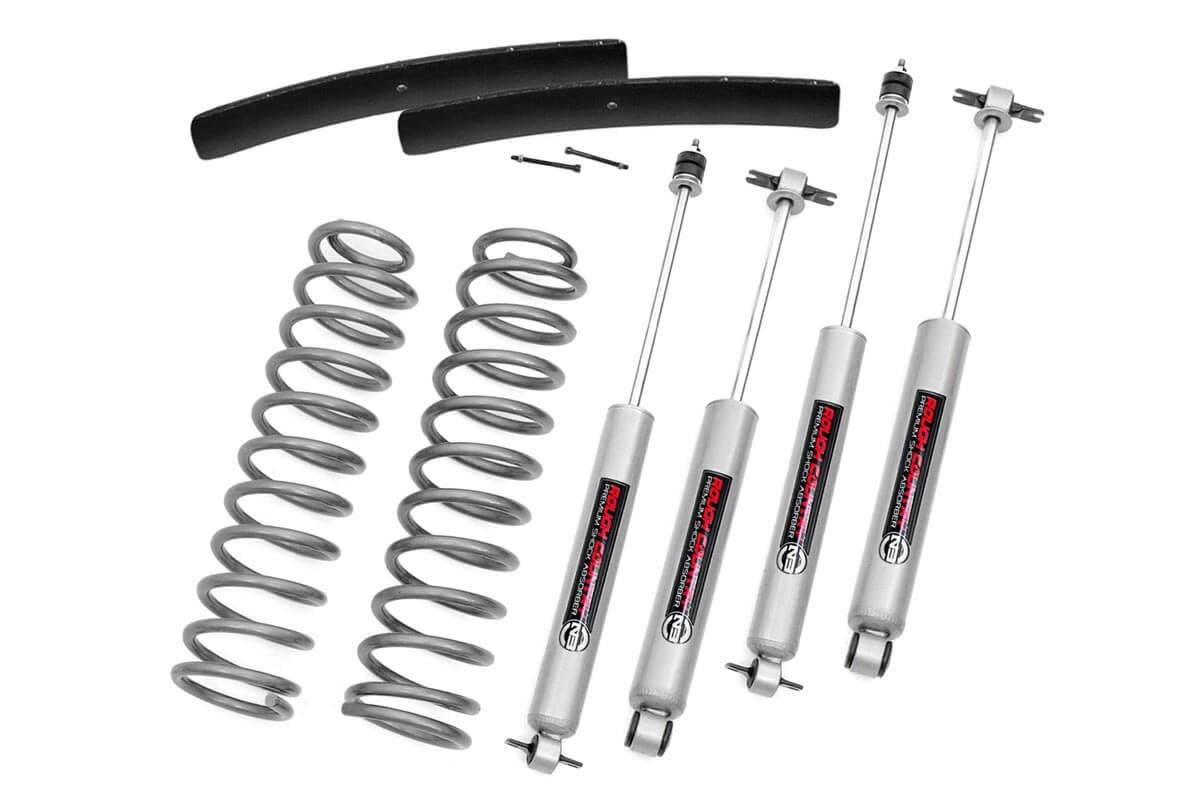 3 Inch Lift Kit for Jeep Comanche MJ 2WD/4WD (1986-1992) - Heavy Duty Suspension System - Model 62530 - Perfect for Off-Roading & Truck Customization