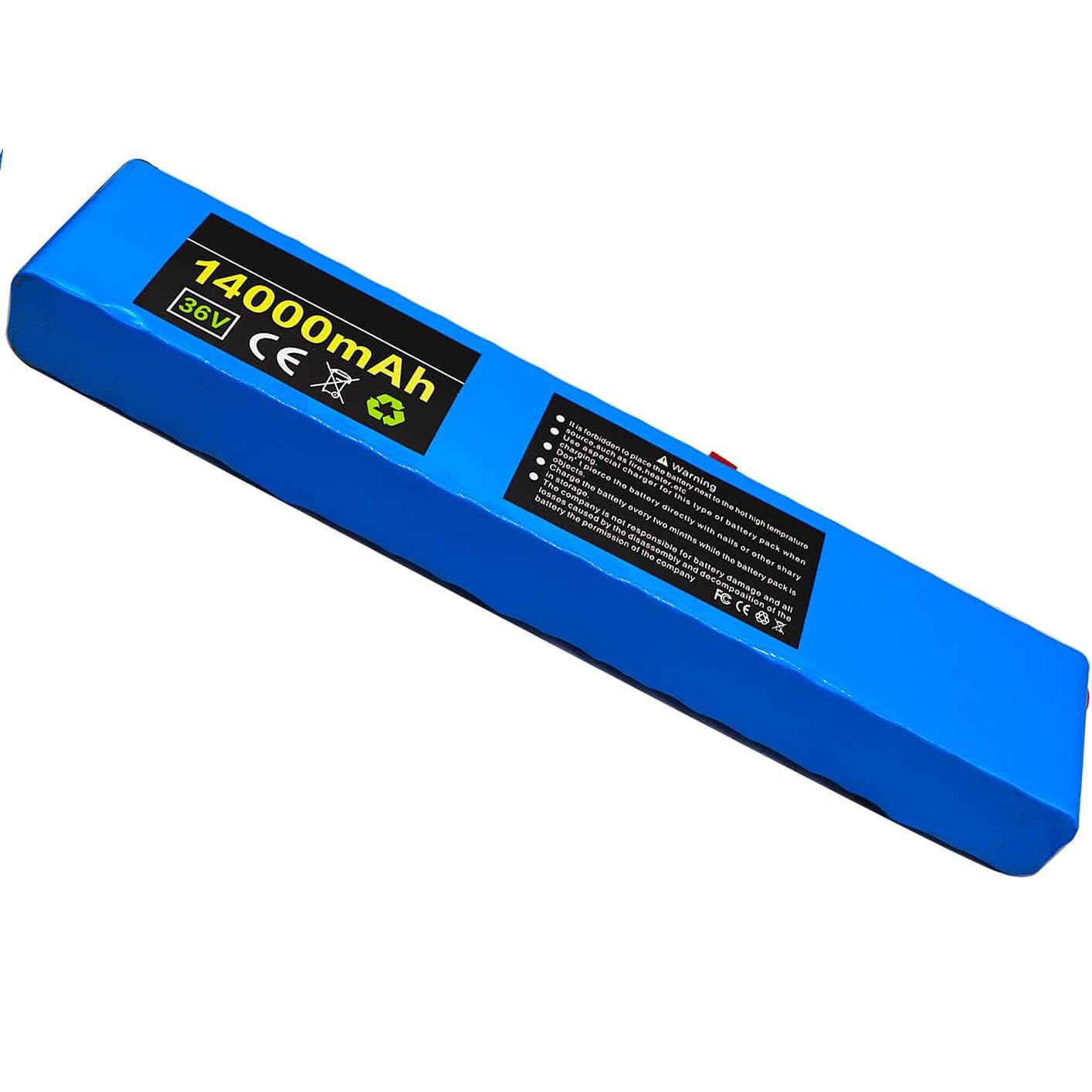 36V 14Ah Lithium-ion E-Bike Battery Pack - Compatible with 200W 500W 750W Motors - Includes BMS & 42V Charger - Perfect for Electric Bicycles and Scooters - Ideal for Commuting, Leisure Riding & Outdoor Adventures