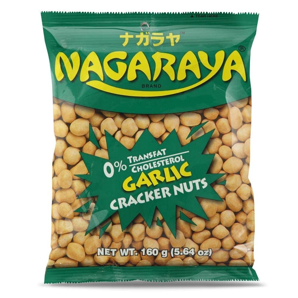Nagaraya Garlic Cracker Nuts - 5 Pack (160g Each) | Crunchy Snack for Parties, Movie Nights & On-the-Go