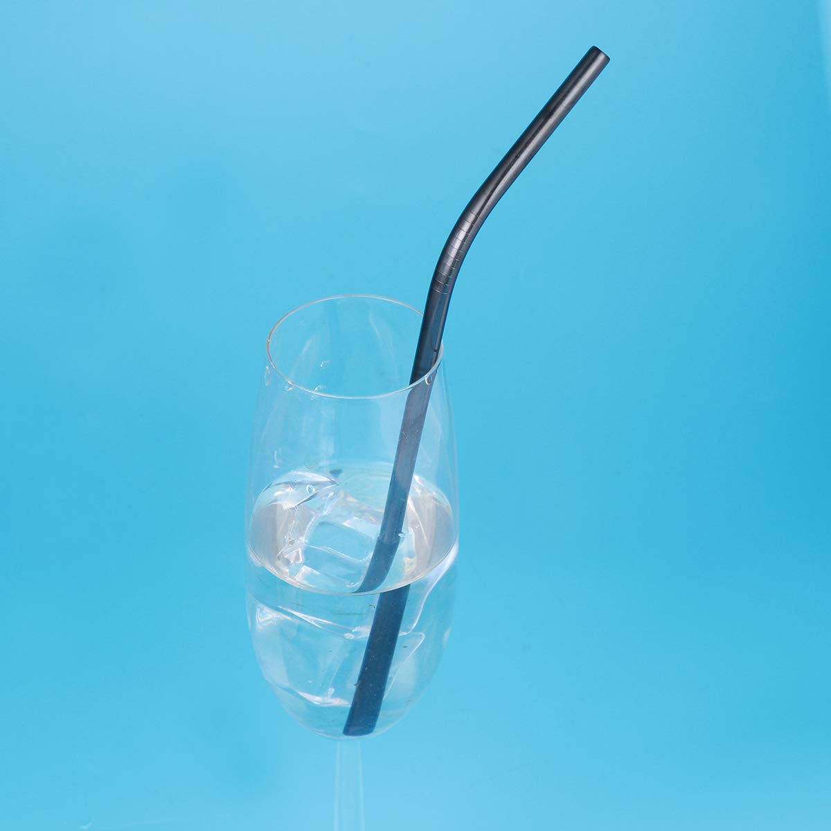 Cabilock 1-Pack Reusable Stainless Steel Drinking Straws - Straight Metal Straws for Smoothies, Iced Coffee & Cocktails - Eco-Friendly & Dishwasher Safe