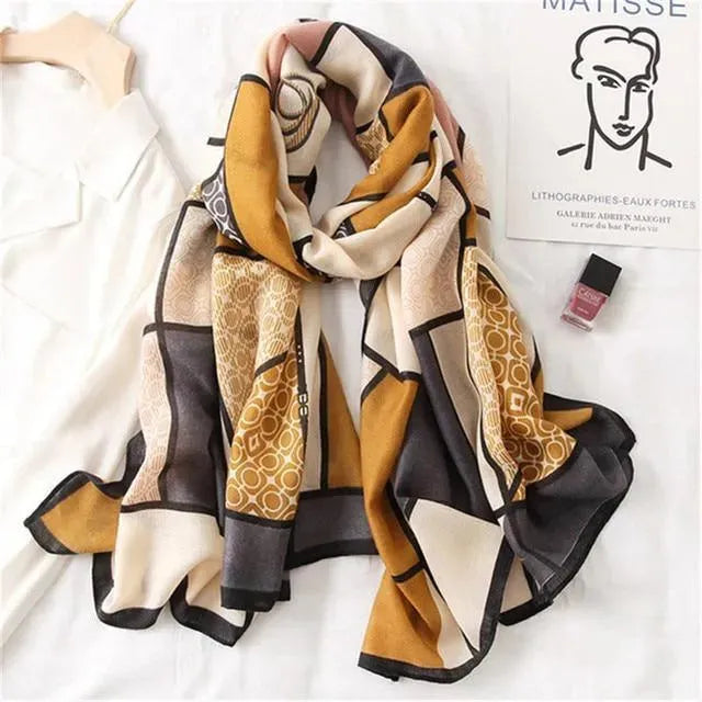 Luxury St. Tropez Scarves for Women - Premium Silk & Cashmere Shawls - Elegant Fashion Accessories for Parties, Weddings & Travel