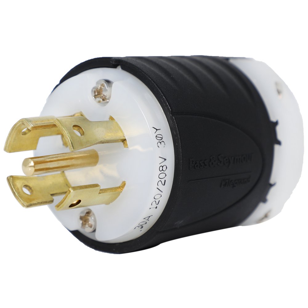 20 Pack NEMA L21-30P Plug - 30 Amp 120/208V 5-Wire Locking Connector - Iron Box Part # IBX-L2130P - Perfect for Industrial Equipment, Data Centers, and Heavy-Duty Power Distribution