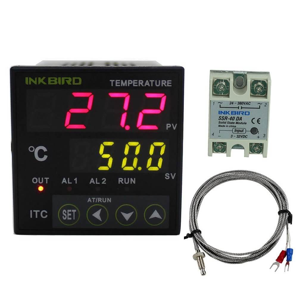 PID Temperature Controller ITC 100VH Kit - Digital Thermostat for Homebrew, Aquarium & Reptile Enclosure Heating - Precise Temperature Control for DIY Projects